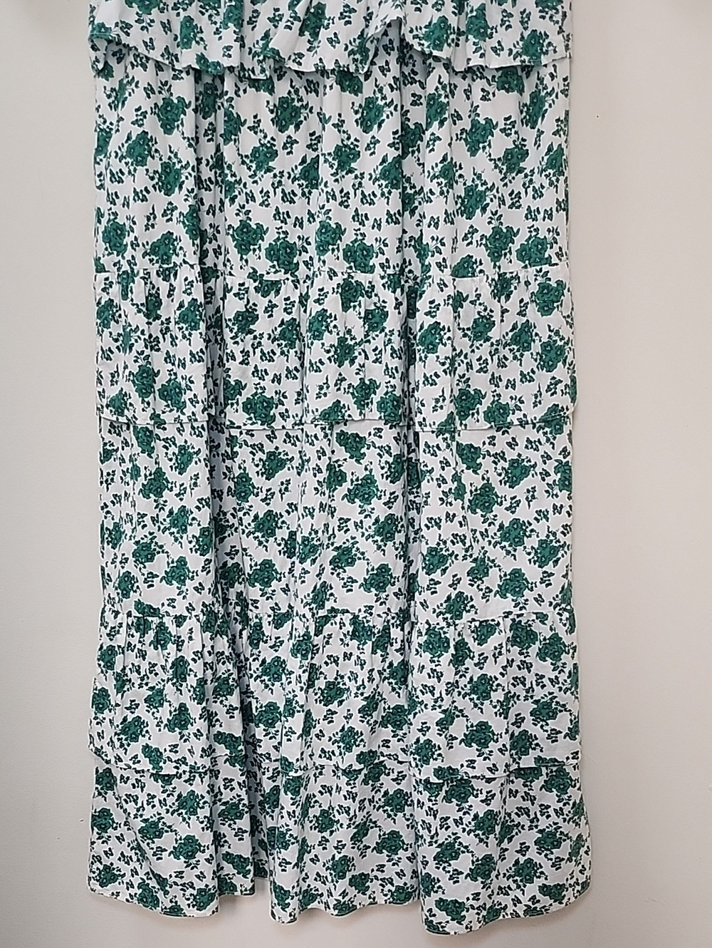 Tuckernuck Hyacinth House Irenea Midi Dress Kelly green white floral Size Small - Picture 14 of 16